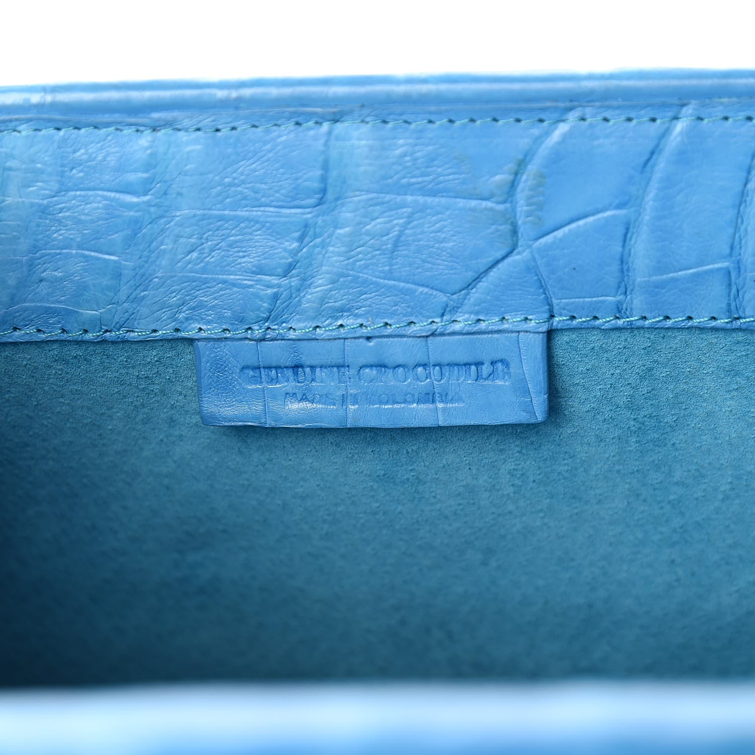 Nancy Gonzalez Crocodile Frame Bag Turquoise 6 of 10