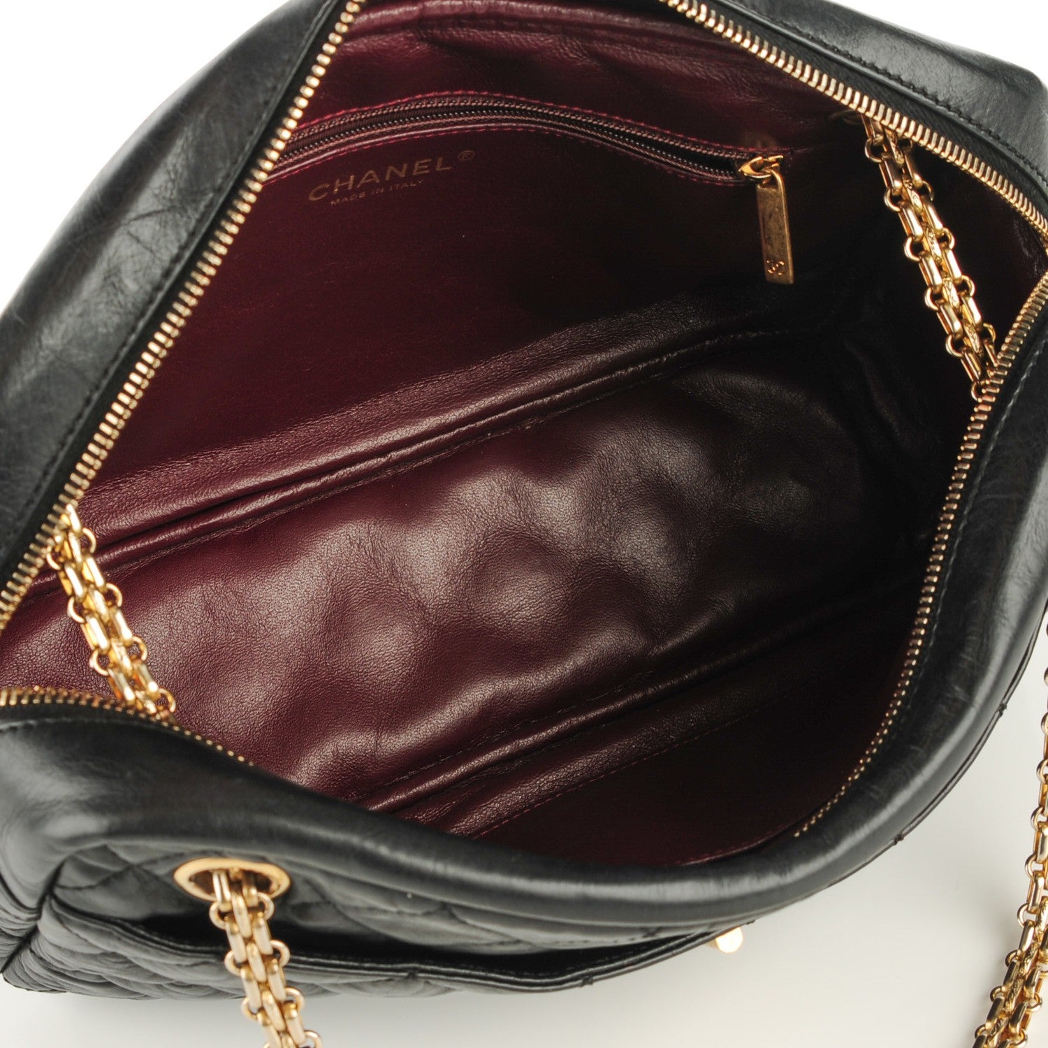 Chanel Aged Calfskin Quilted Medium Reissue Camera Case Black 6 of 6