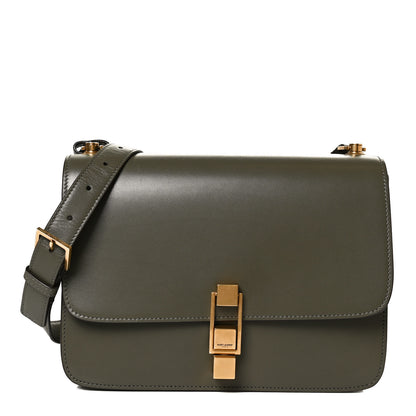 Saint Laurent Smooth Calfskin Carre Satchel Green 1 of 10