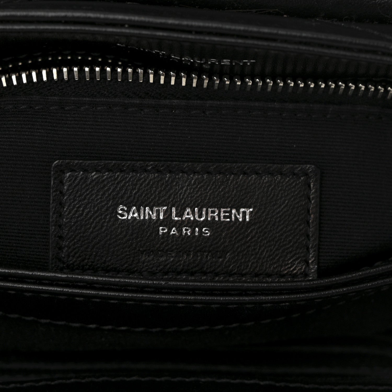 Saint Laurent Calfskin Y Quilted Monogram Toy Loulou Crossbody Bag Black 6 of 12