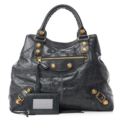 Balenciaga Chevre Giant 21 Gold Hardware Brief Anthracite 1 of 10