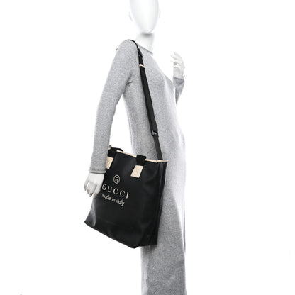 Gucci Coated Canvas Large Logo Tote Black 2 of 11