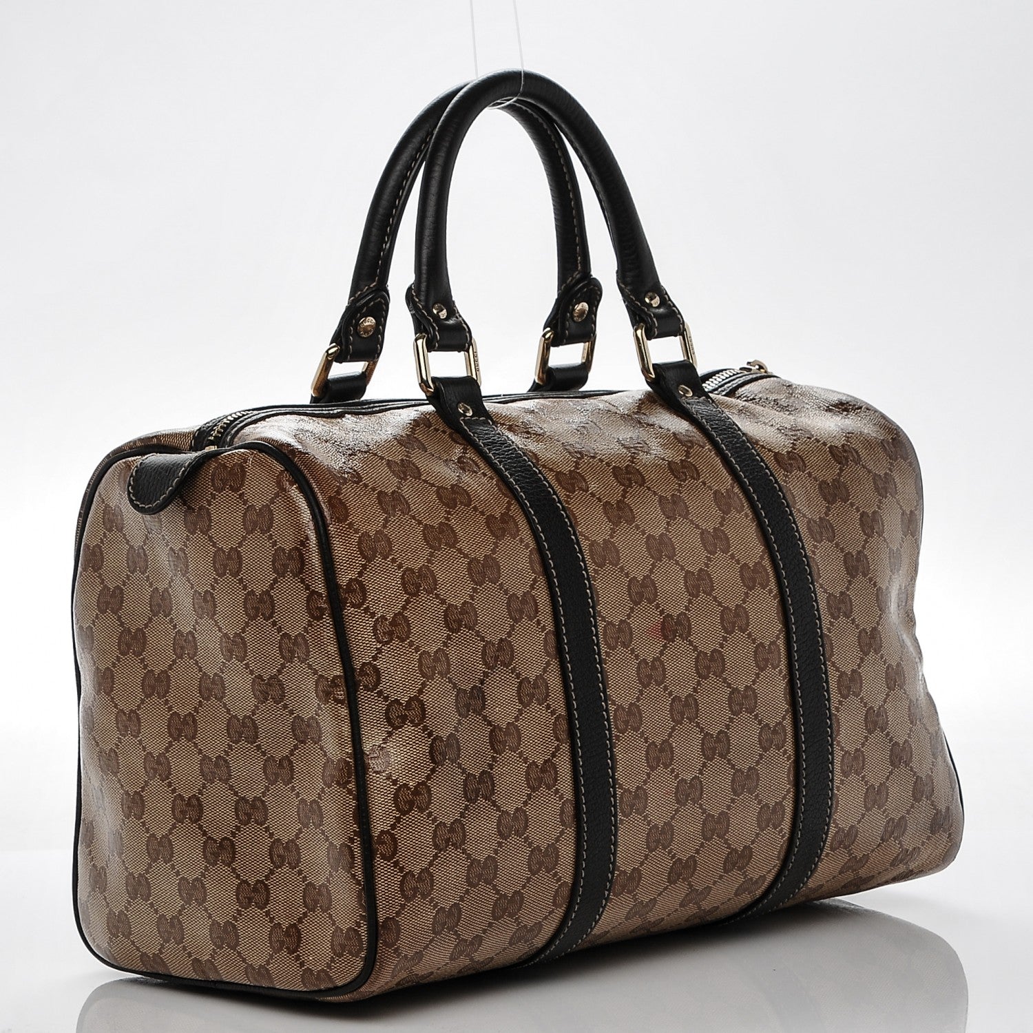 Gucci Crystal Monogram Medium Joy Boston Dark Brown 3 of 8