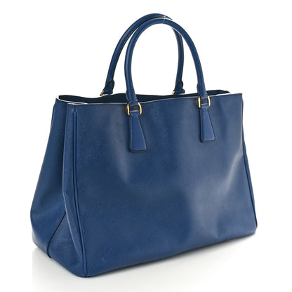 Prada Saffiano Lux Large Tote Bluette 3 of 9
