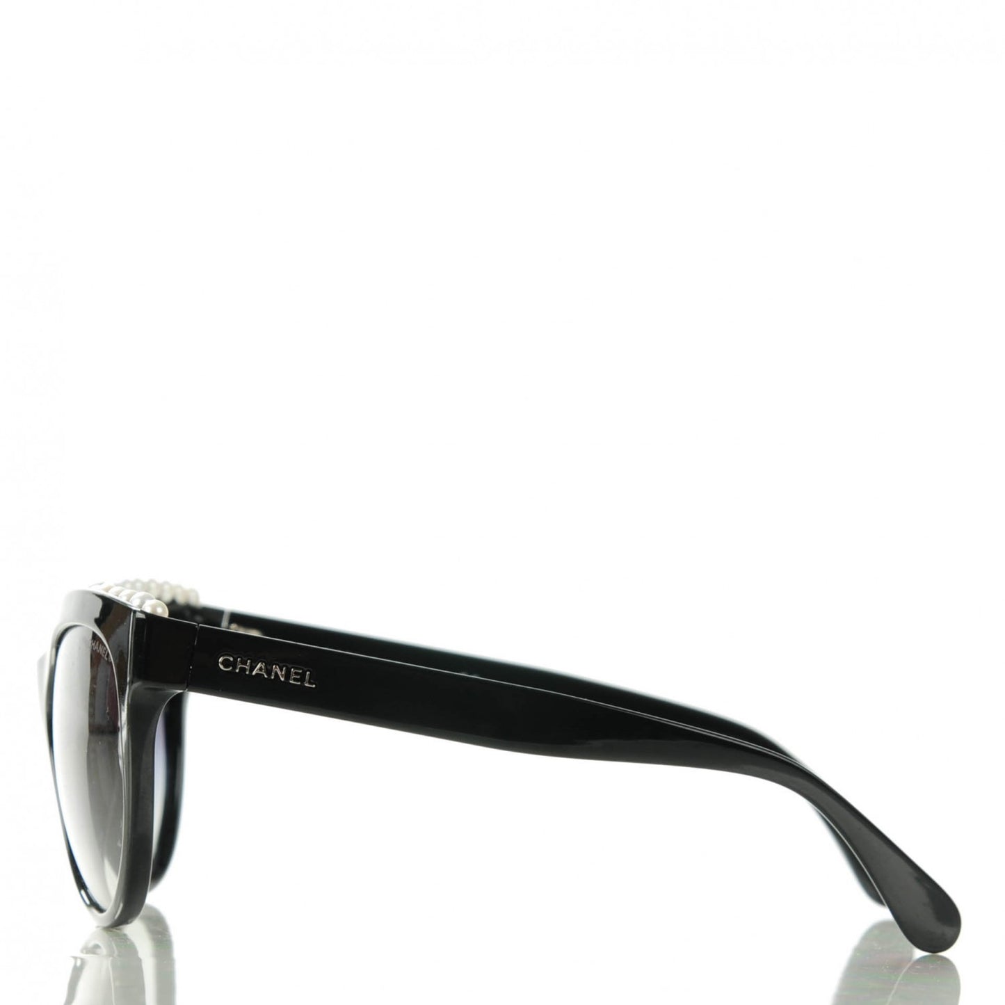 Freshwater Cultured Pearl Butterfly Sunglasses 6040-H Black