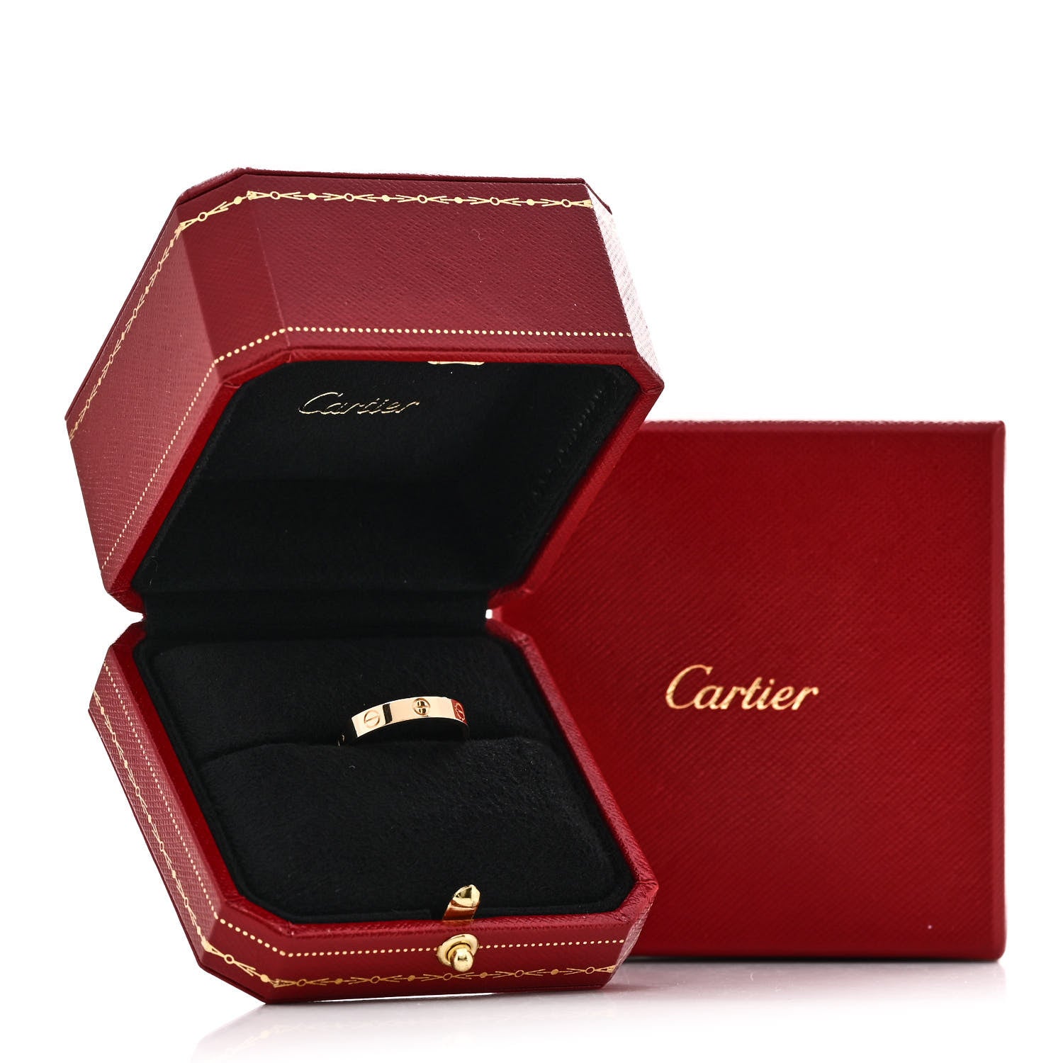 Cartier 18K Yellow Gold 3.5mm LOVE Wedding Band Ring 58 8.5 5 of 5