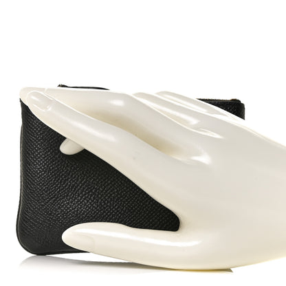Balenciaga Grained Calfskin Coin Card Holder Black 2 of 9