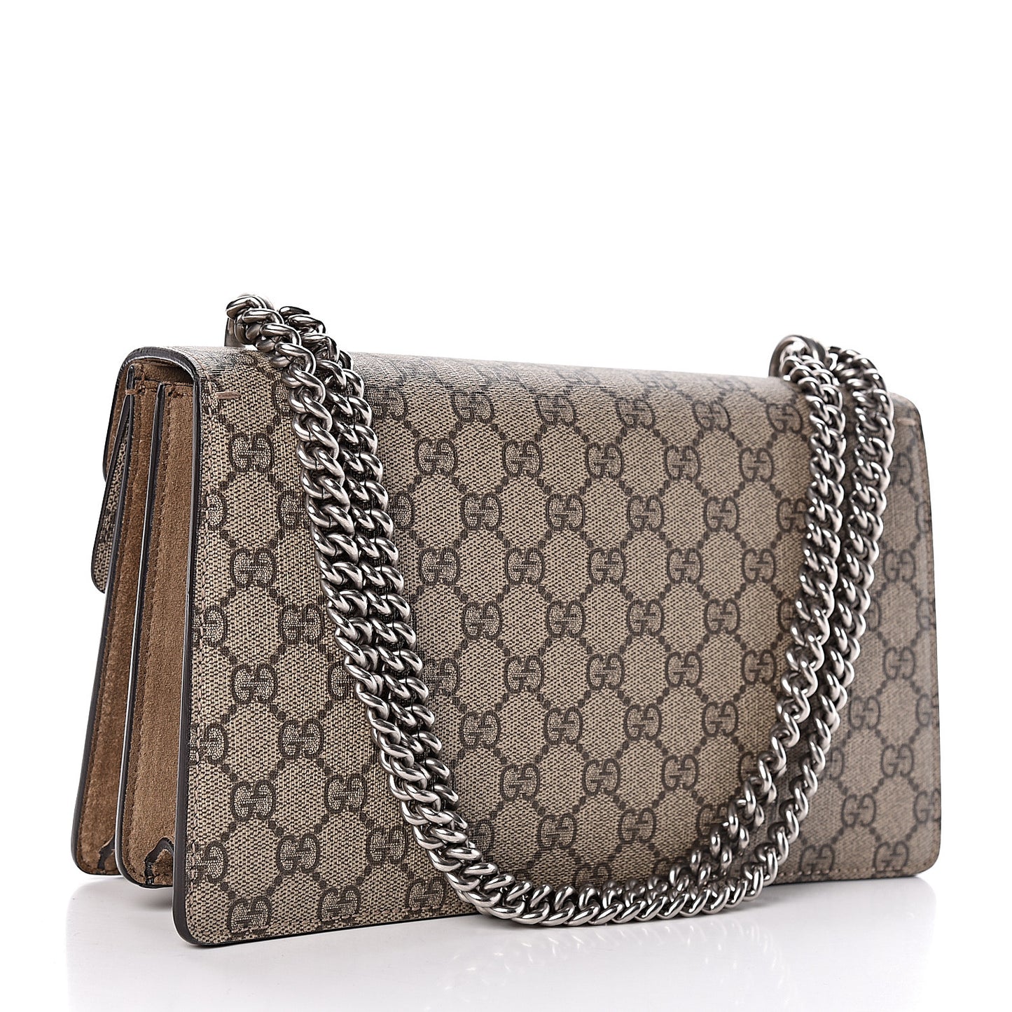 GG Supreme Monogram Small Dionysus Shoulder Bag Taupe