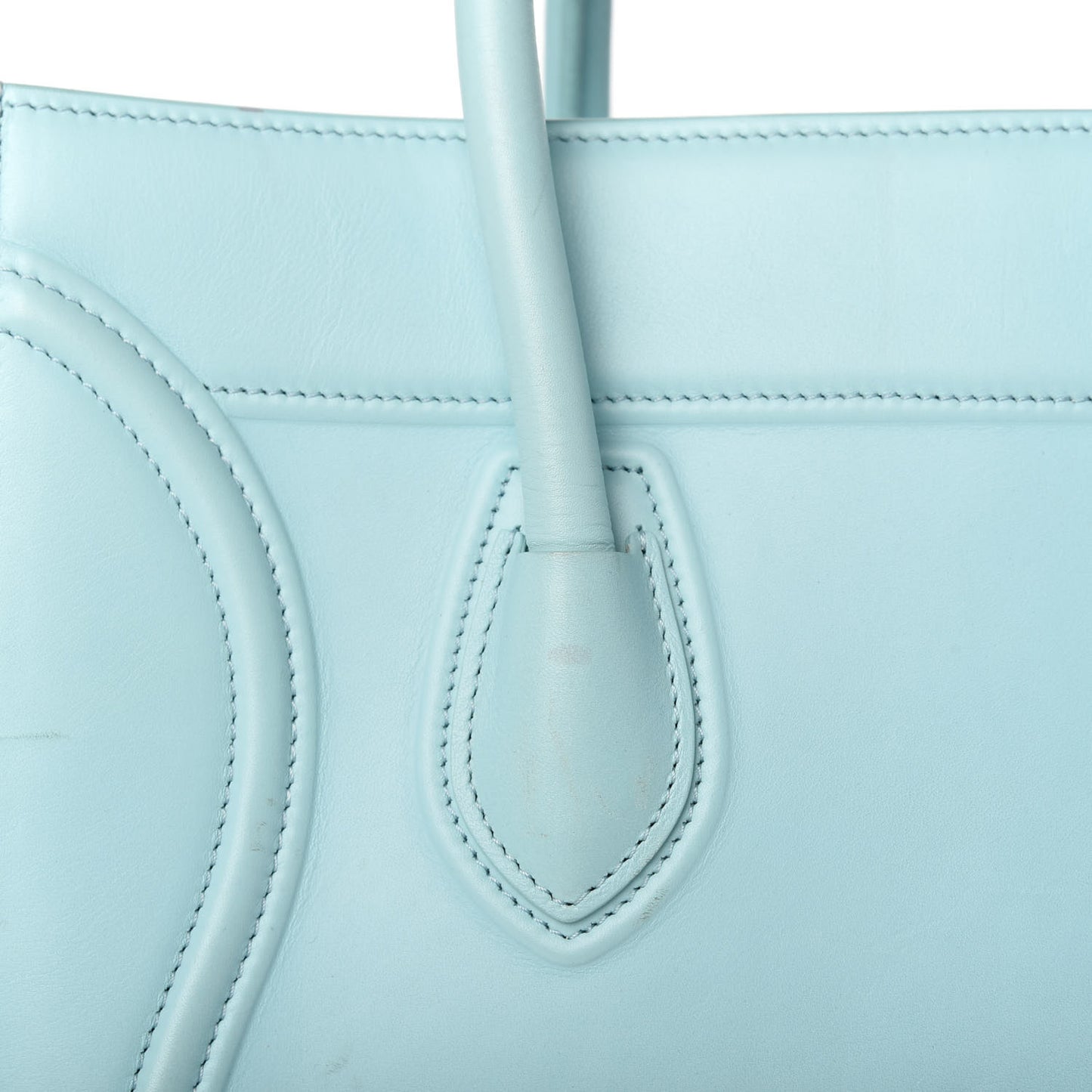 Supple Calfskin Medium Phantom Luggage Azur