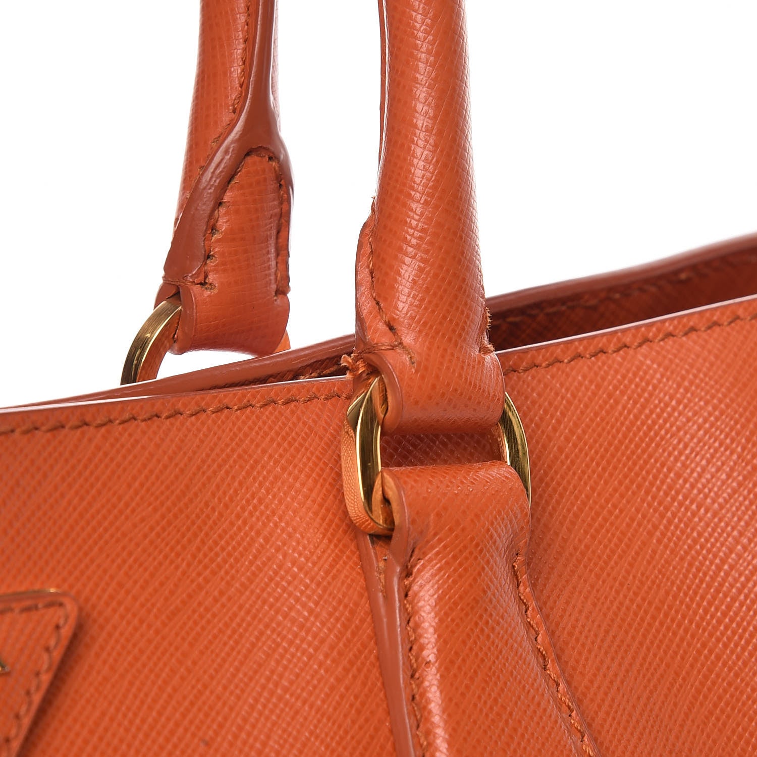 Prada Saffiano Lux Large Tote Papaya 12 of 12