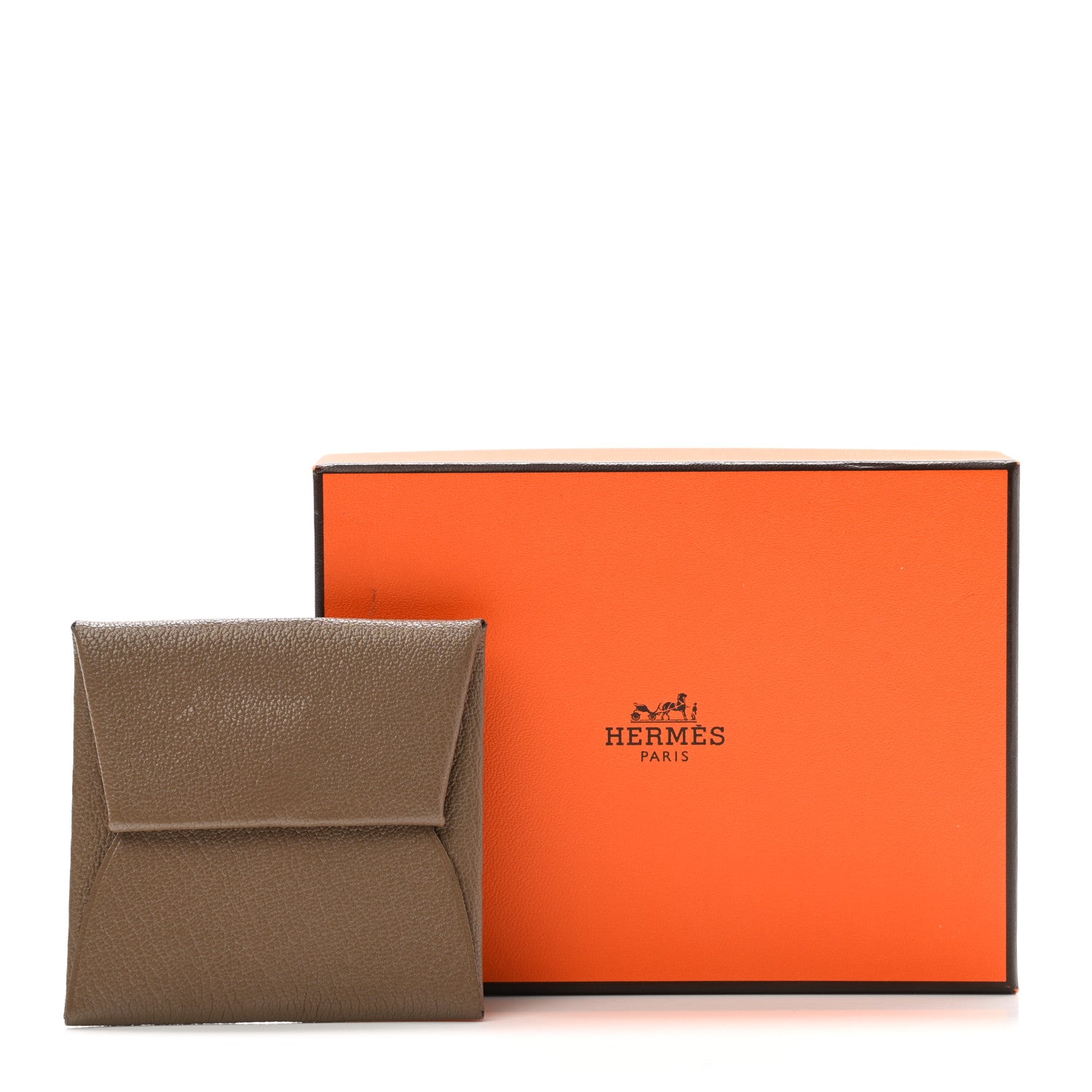 Hermes Chevre Mysore Bastia Coin Purse Etoupe 9 of 9