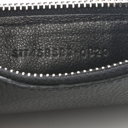 Saint Laurent Grained Calfskin 5 Fragments Zip Pouch Card Holder Black 8 of 9