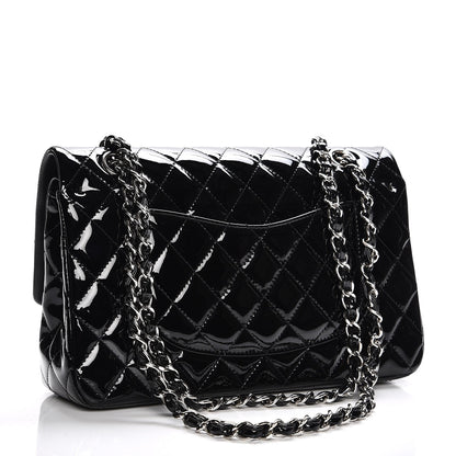 Chanel Patent Quilted Medium Double Flap Black 3 of 8