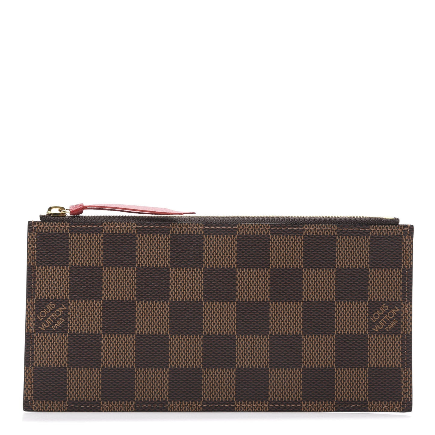 Damier Ebene Felicie Chain Wallet Zippered Insert