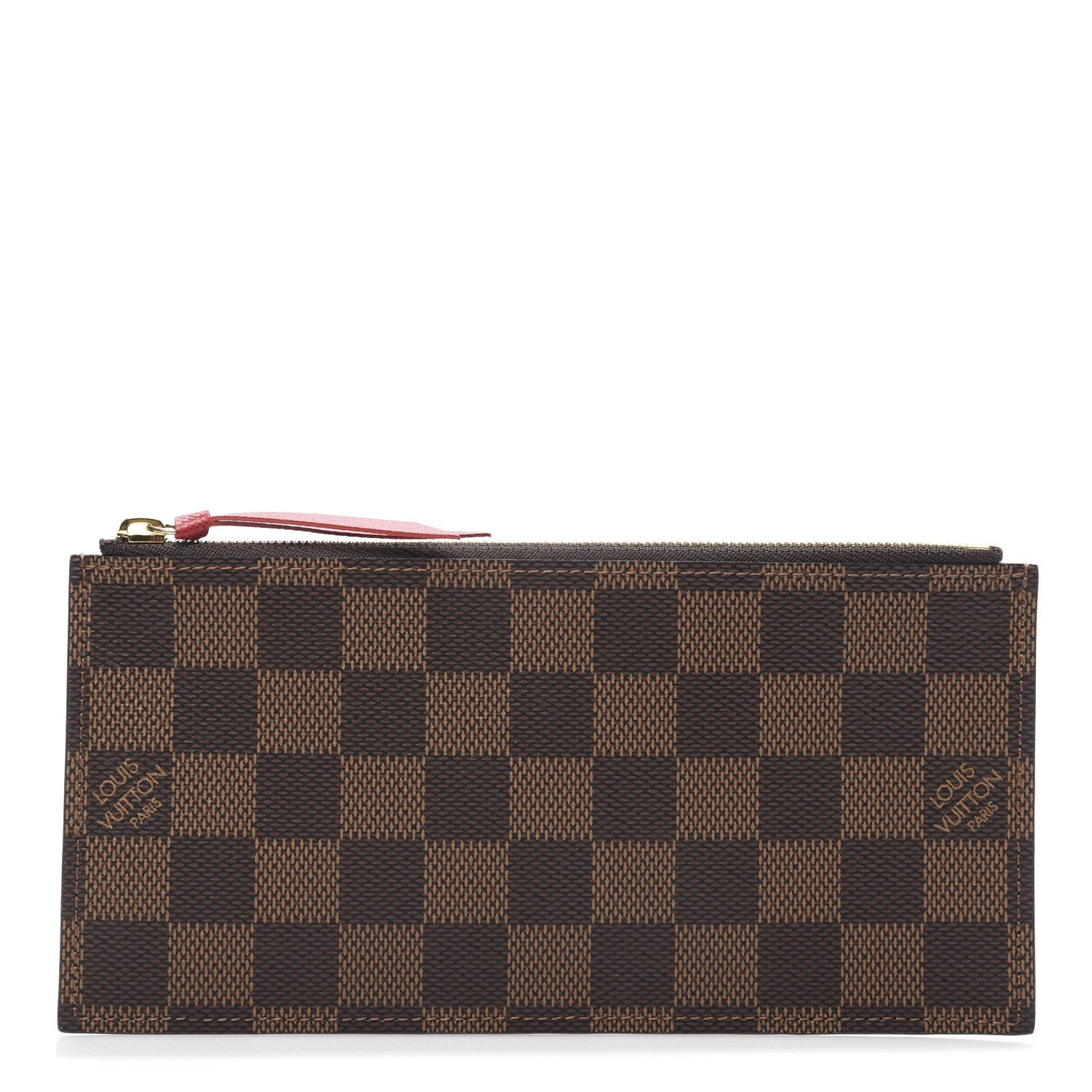 Louis Vuitton Damier Ebene Felicie Chain Wallet Zippered Insert 1 of 5