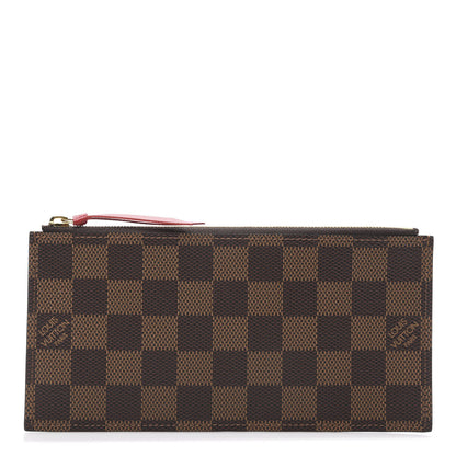 Louis Vuitton Damier Ebene Felicie Chain Wallet Zippered Insert 1 of 5
