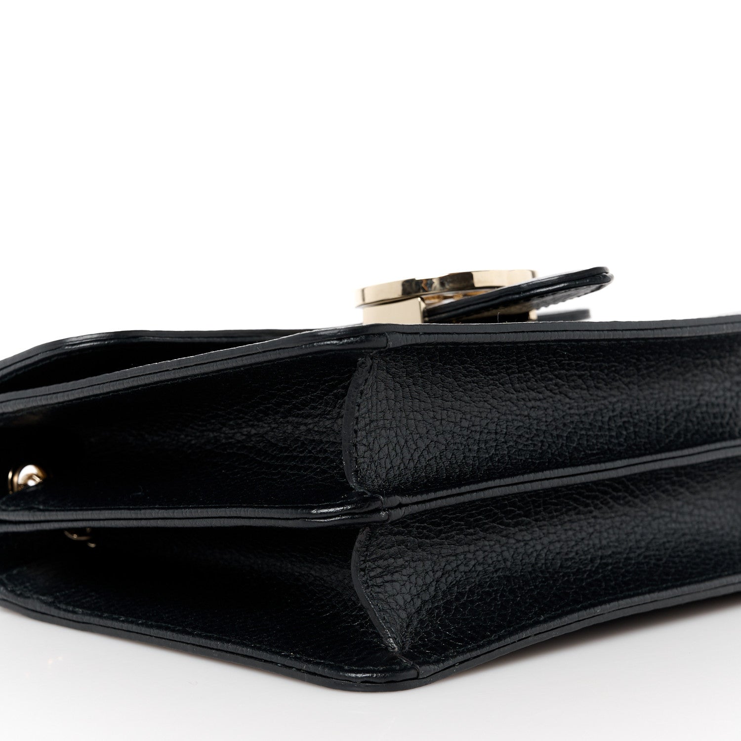 Gucci Dollar Calfskin Small Interlocking G Shoulder Bag Black 10 of 12