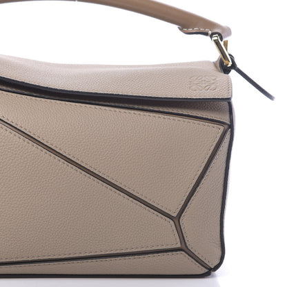 Loewe Grained Calfskin Small Puzzle Bag Sand Mink 9 of 9