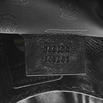 Gucci Leather Suede Fringe Large Babouska Tote Black 9 of 9