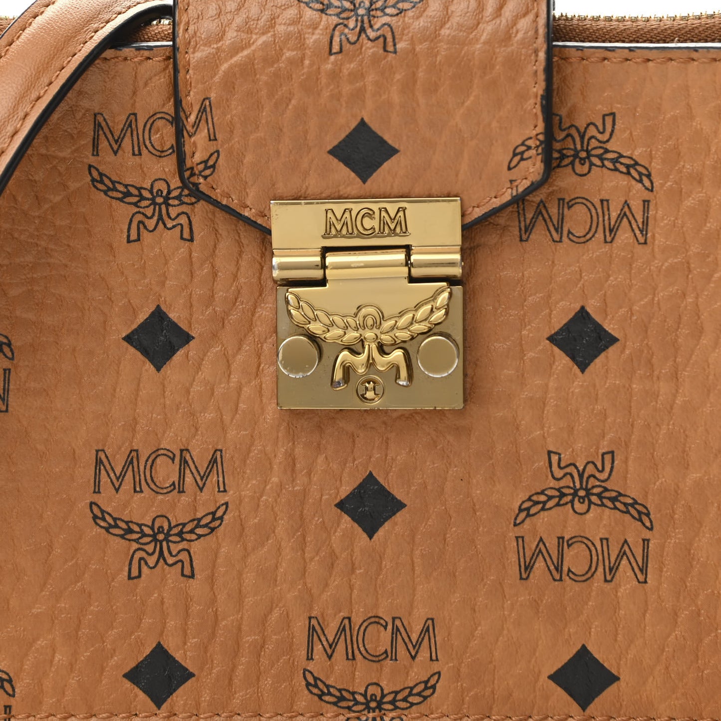 Visetos Small Crossbody Bag Cognac