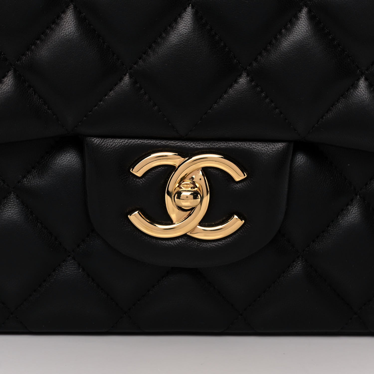 Chanel Lambskin Quilted Maxi Double Flap Black 8 of 17