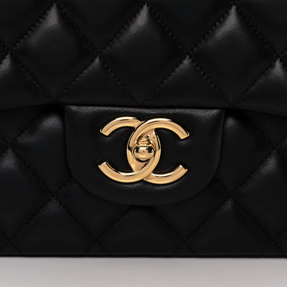 Chanel Lambskin Quilted Maxi Double Flap Black 8 of 17