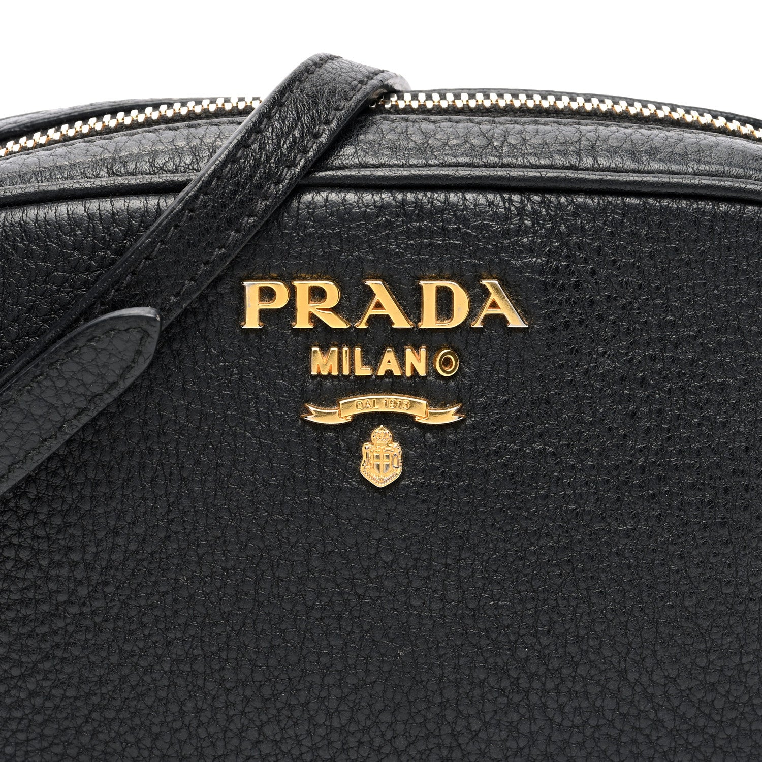 Prada Vitello Daino Logo Belt Bag Black 7 of 9