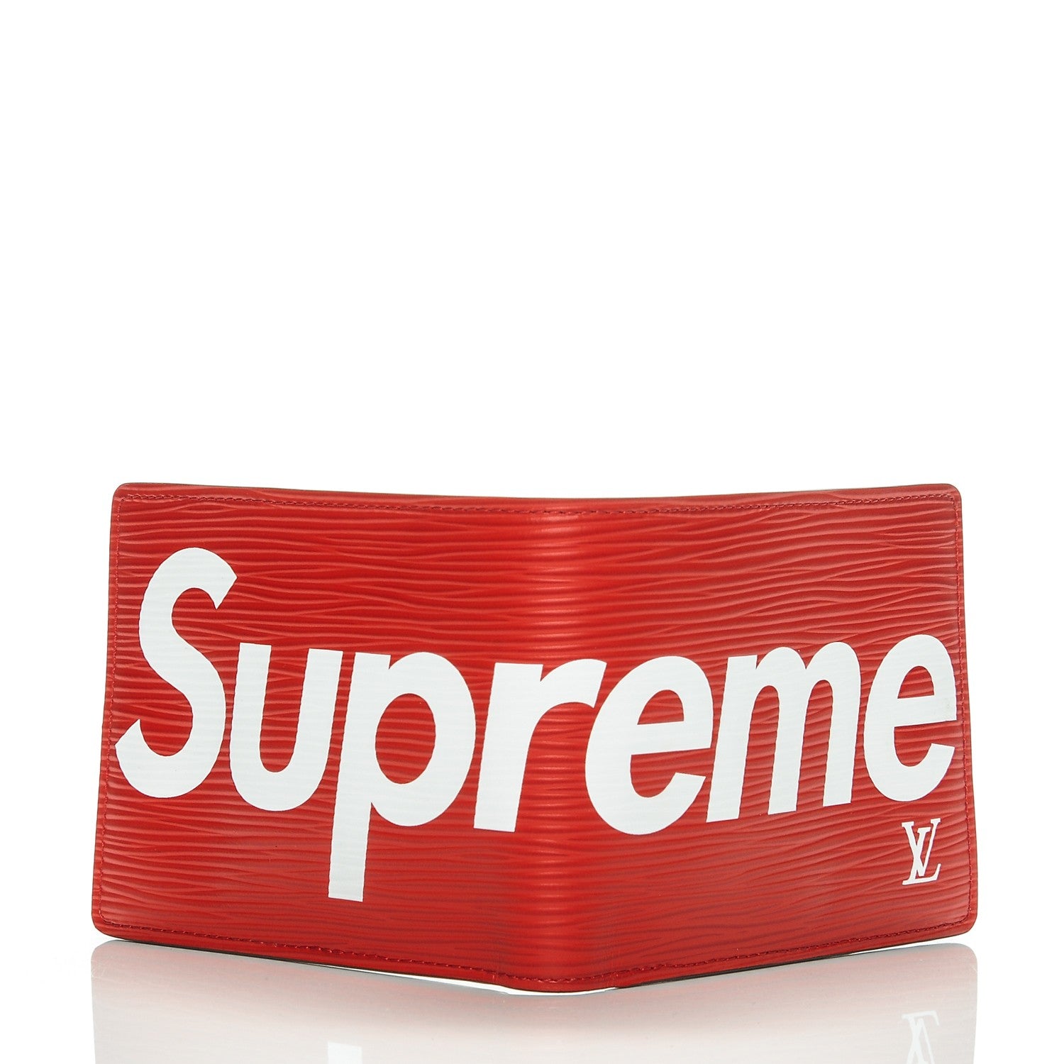 Louis Vuitton X SUPREME Epi Slender Wallet Red 6 of 8