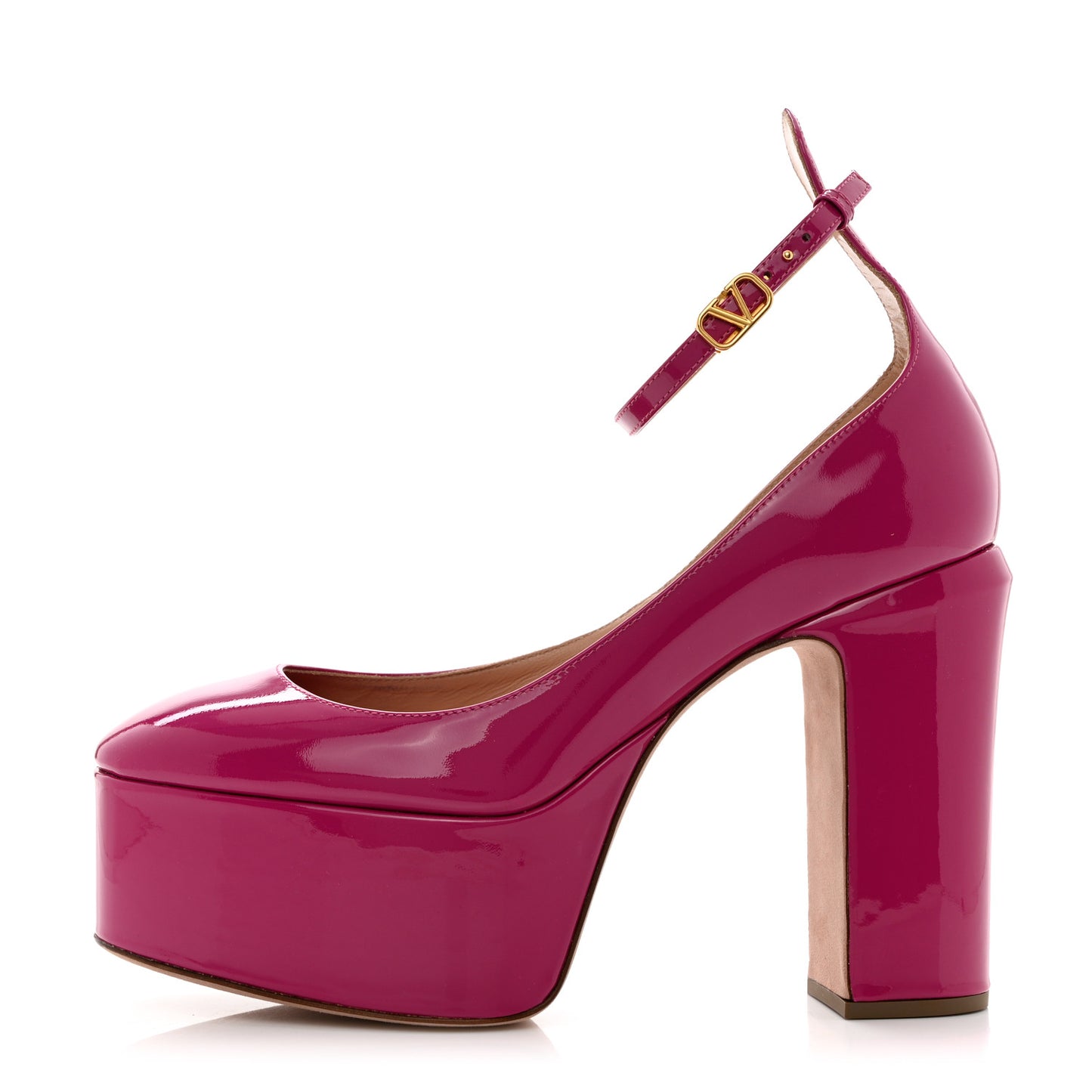 Patent Tan-Go 50/120mm Platform Pumps 37.5 Rose Violet