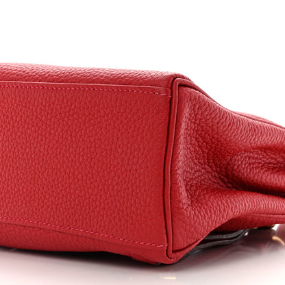 Hermes Taurillon Clemence Kelly Ado Backpack Rouge Casaque 10 of 10