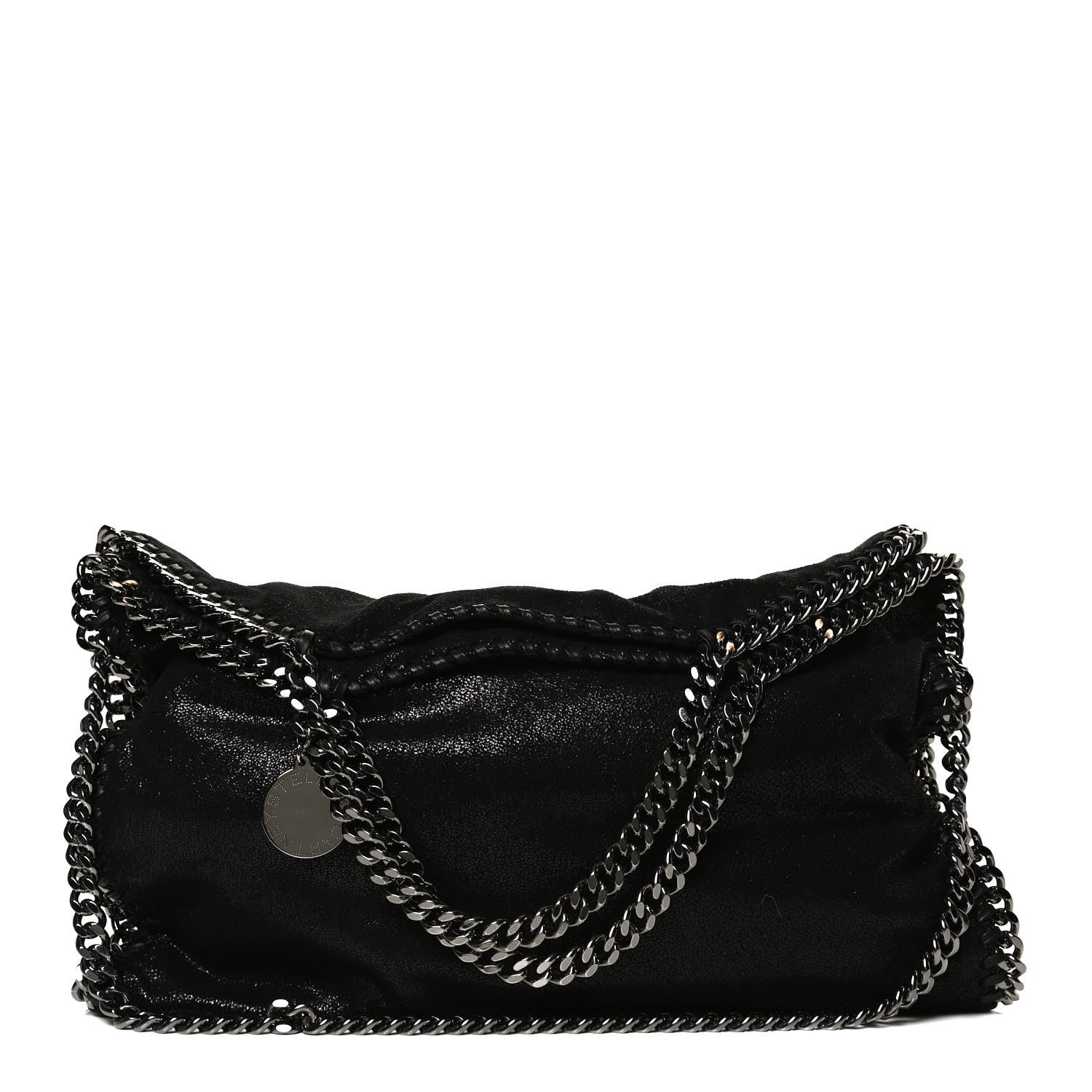 Stella McCartney Shaggy Deer Falabella Fold Over Tote Black 1 of 11