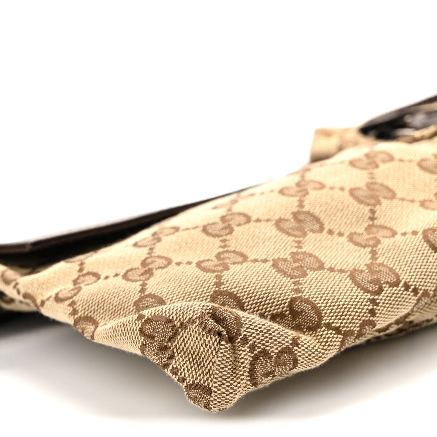 Gucci GG Monogram Double Pocket Belt Bag Dark Brown 10 of 12