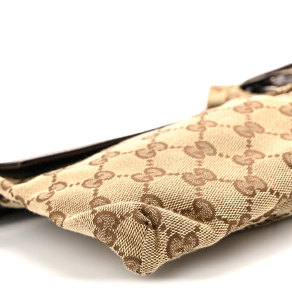 Gucci GG Monogram Double Pocket Belt Bag Dark Brown 10 of 12