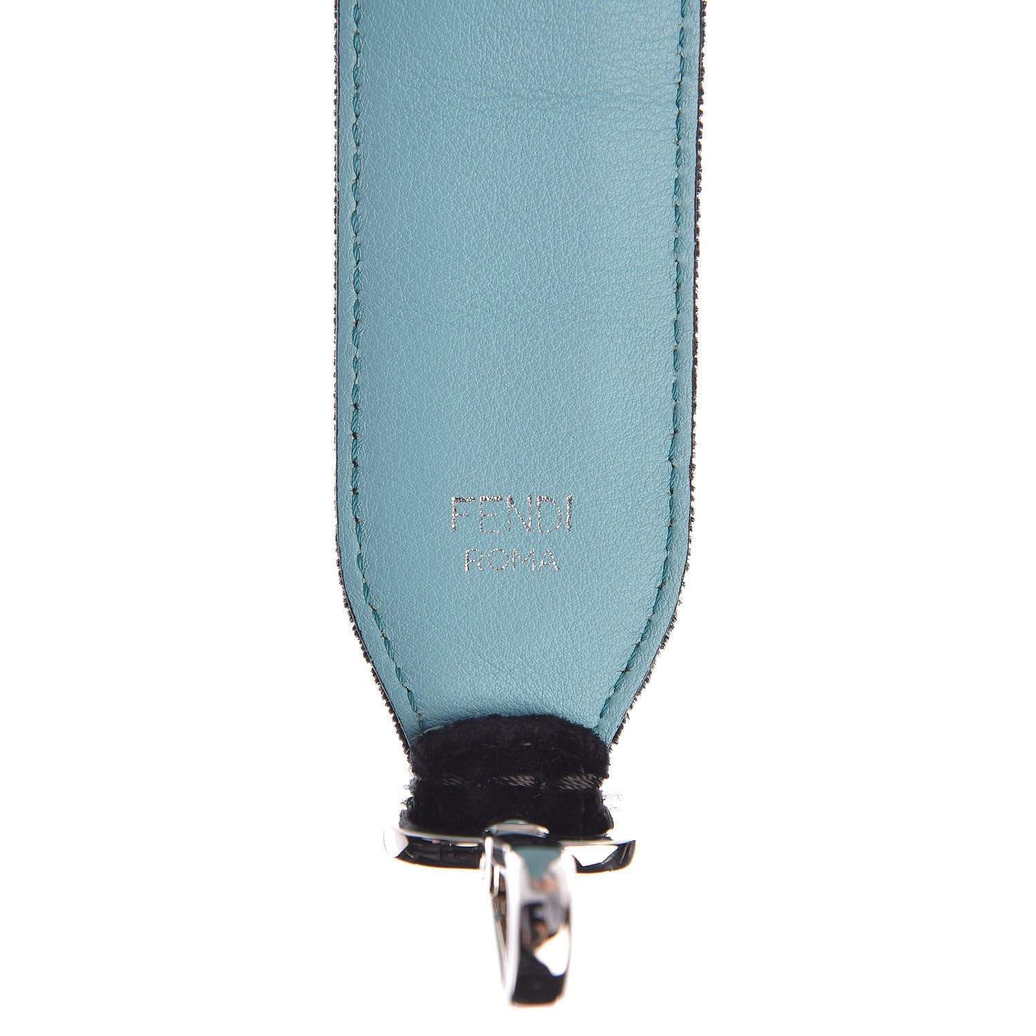 Fendi Velvet Studded Strap You Black Navy Multicolor 3 of 6
