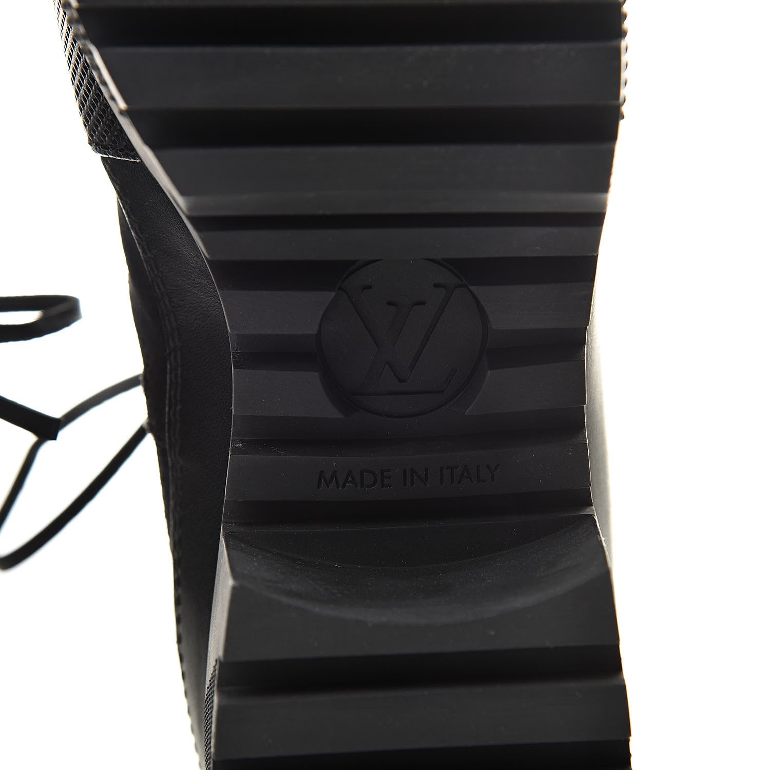 Louis Vuitton Suede Calfskin Monogram LV Black Heart Laureate Platform Desert Boots 37.5 Black 6 of 7