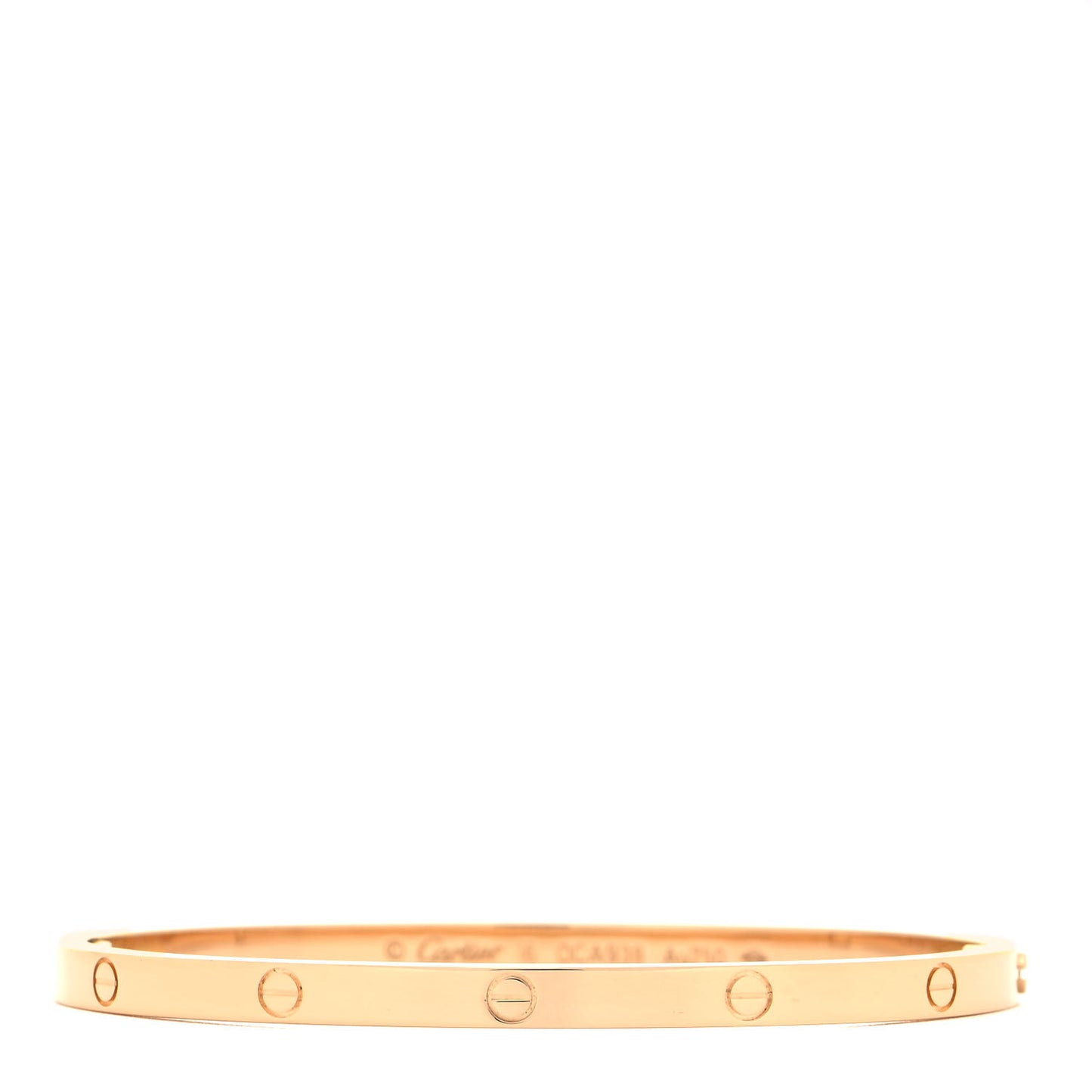 18K Yellow Gold Small LOVE Bracelet 16