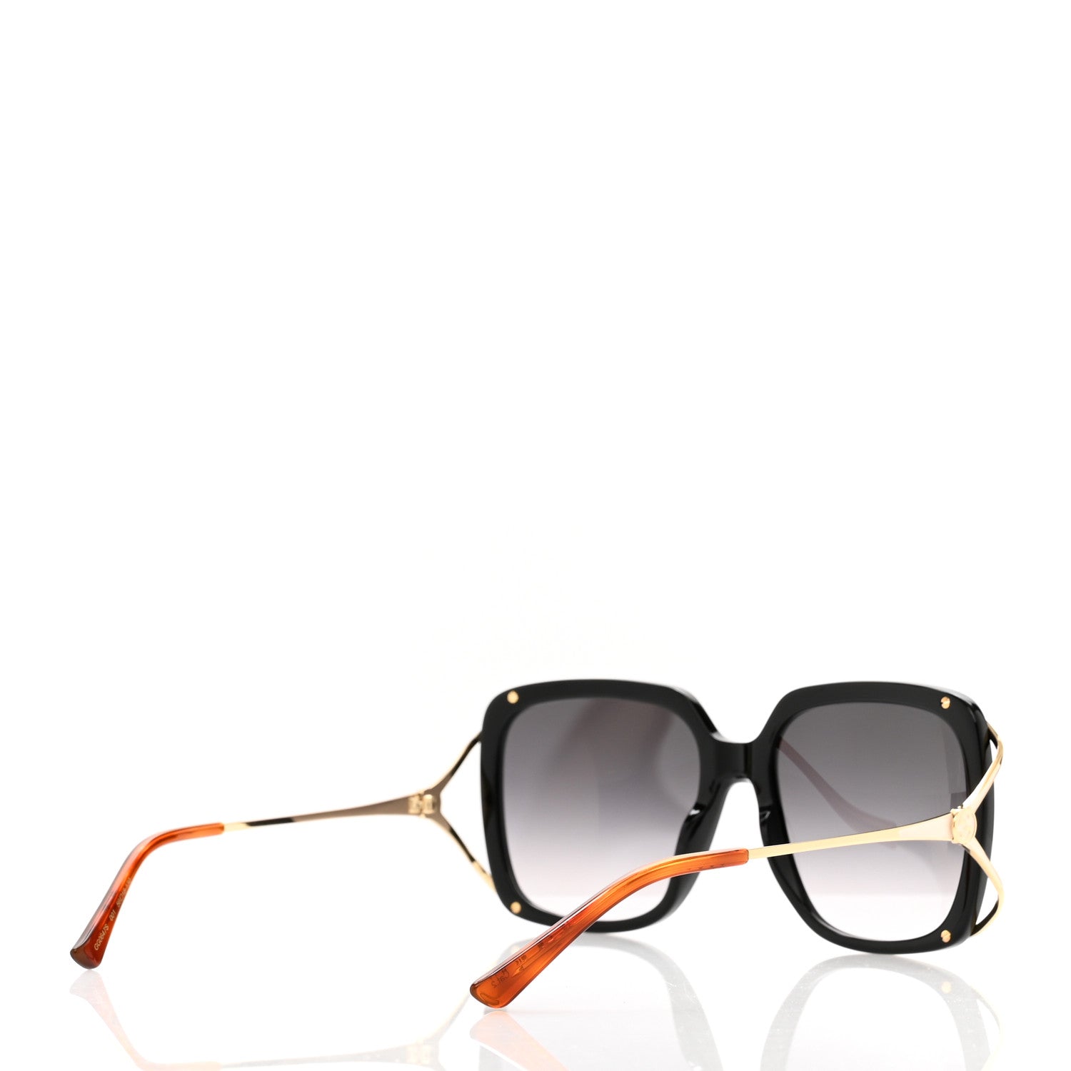 Gucci Acetate Butterfly Sunglasses GG0647S Black White 4 of 6