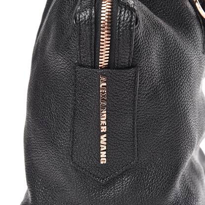 Alexander Wang Pebbled Calfskin Small Emile Soft Black Rose Gold Hardware 7 of 11