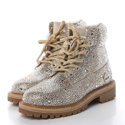 Jimmy Choo X TIMBERLAND Swarovski Crystal Ankle Boots 7 3 of 16