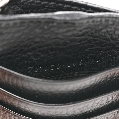 Gucci Dollar Calfskin Enamel Monochrome GG Marmont Key Case Card Holder Black 7 of 7