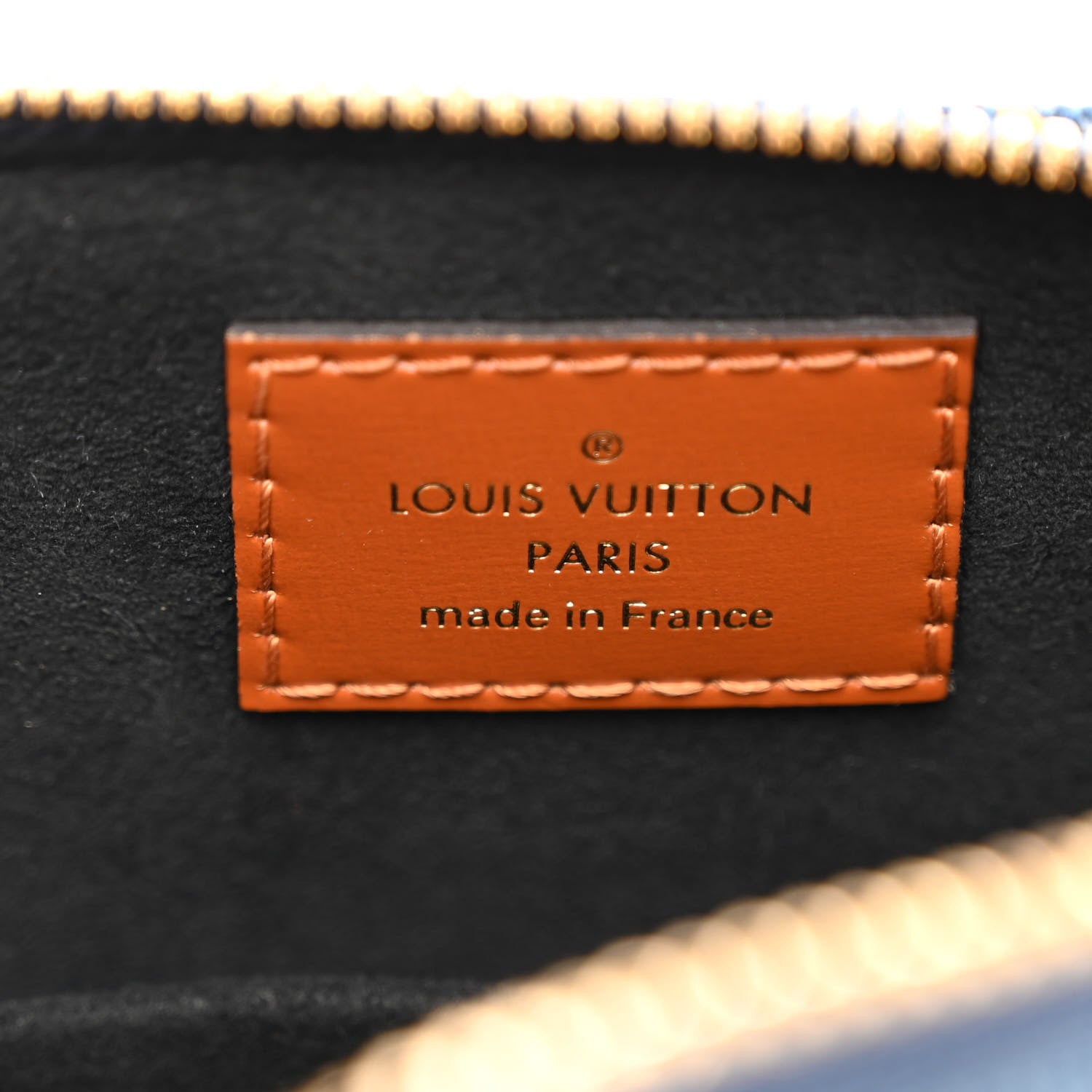 Louis Vuitton Denim Calfskin Reverse Monogram Malletage Alma BB Blue 6 of 9