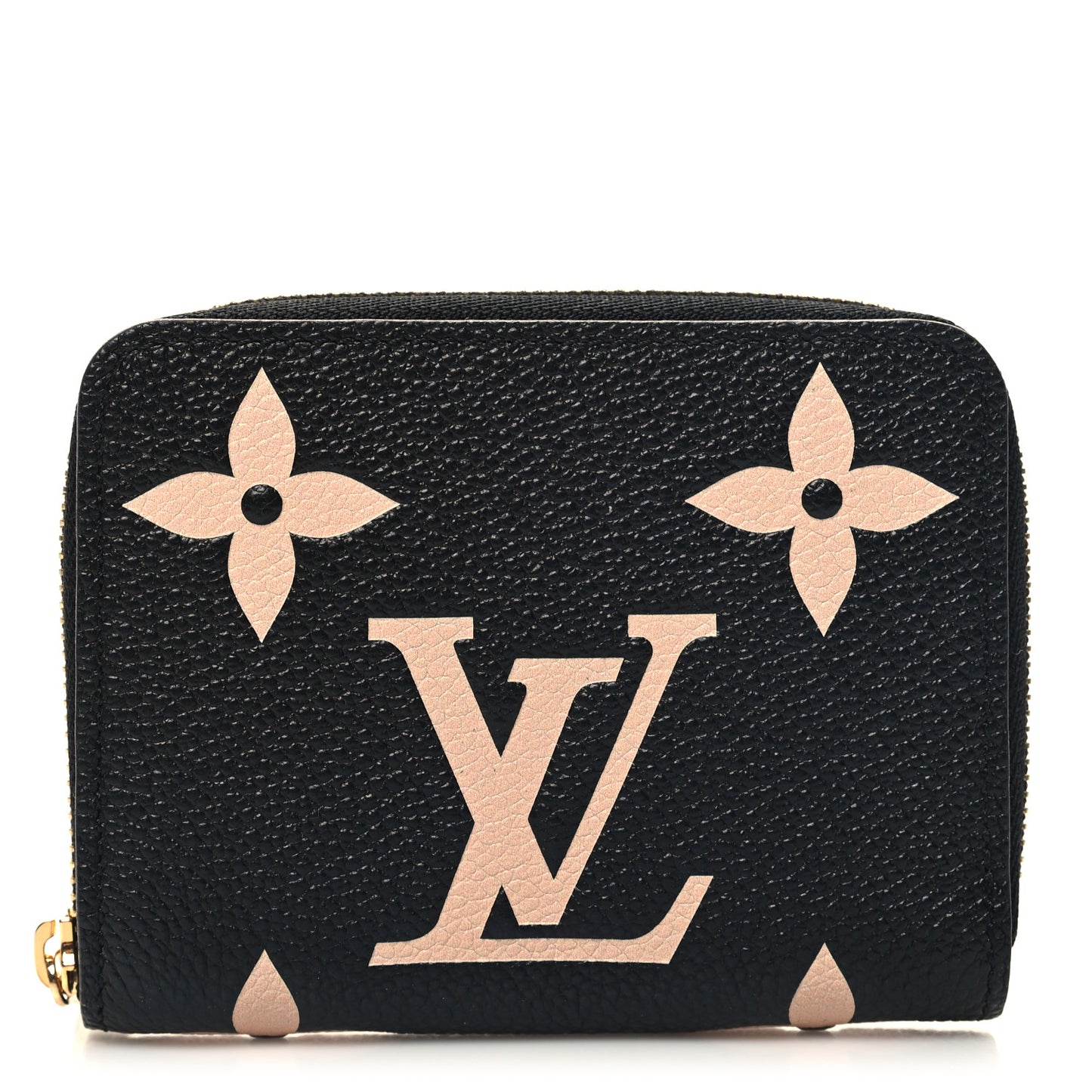 Empreinte Monogram Giant Zippy Coin Purse Black Beige