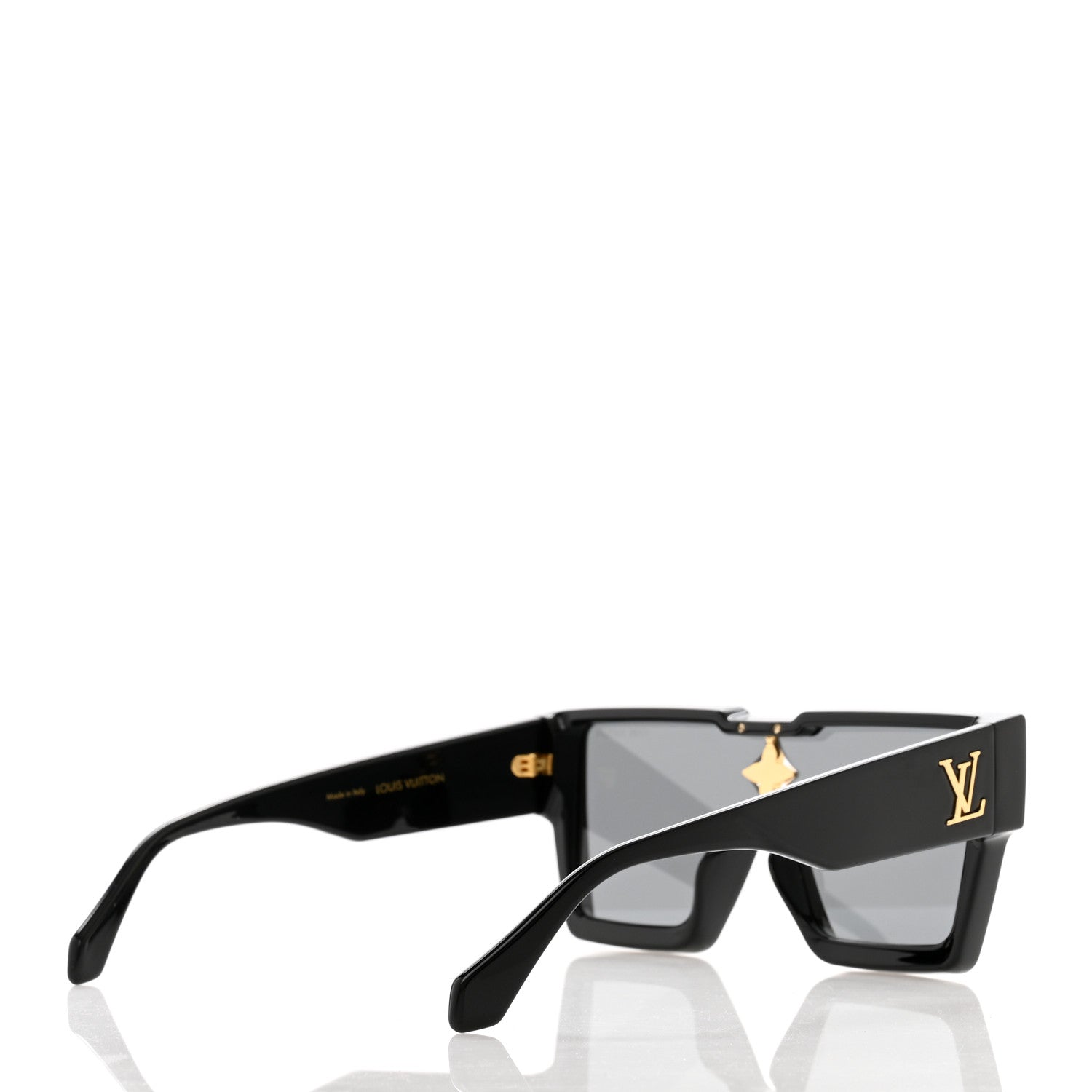 Louis Vuitton Acetate Cyclone Sunglasses Z1578E Black 4 of 9