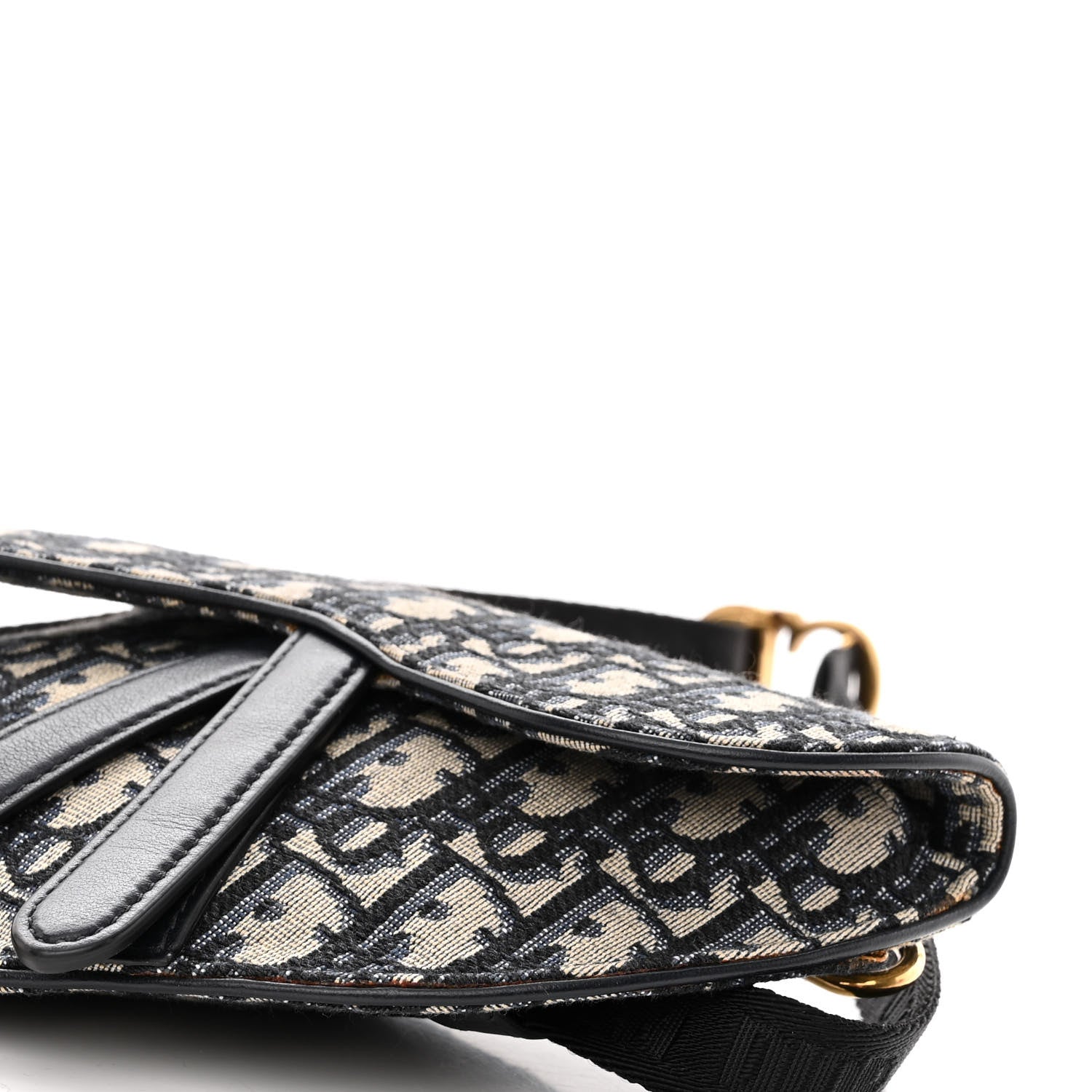 Christian Dior Oblique Saddle Belt Pouch Black 9 of 9