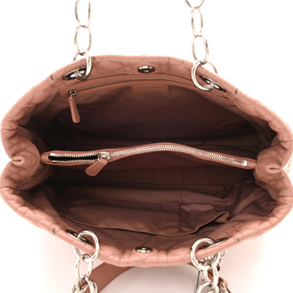 Christian Dior Lambskin Cannage Large Dior Soft Shopping Tote Bois de Rose 5 of 17