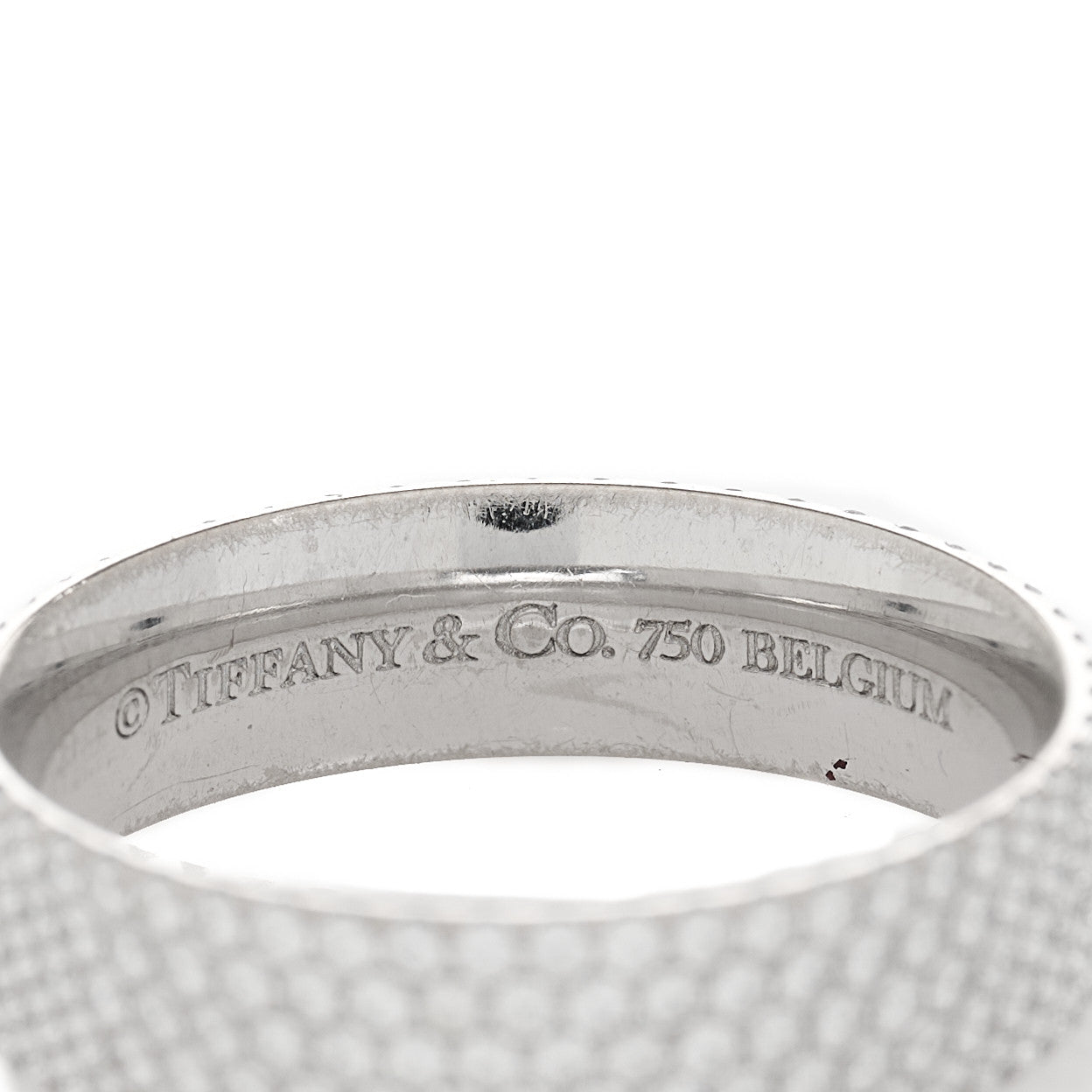 Tiffany 18K White Gold Diamond Metro Five-Row Ring 52 6 4 of 4