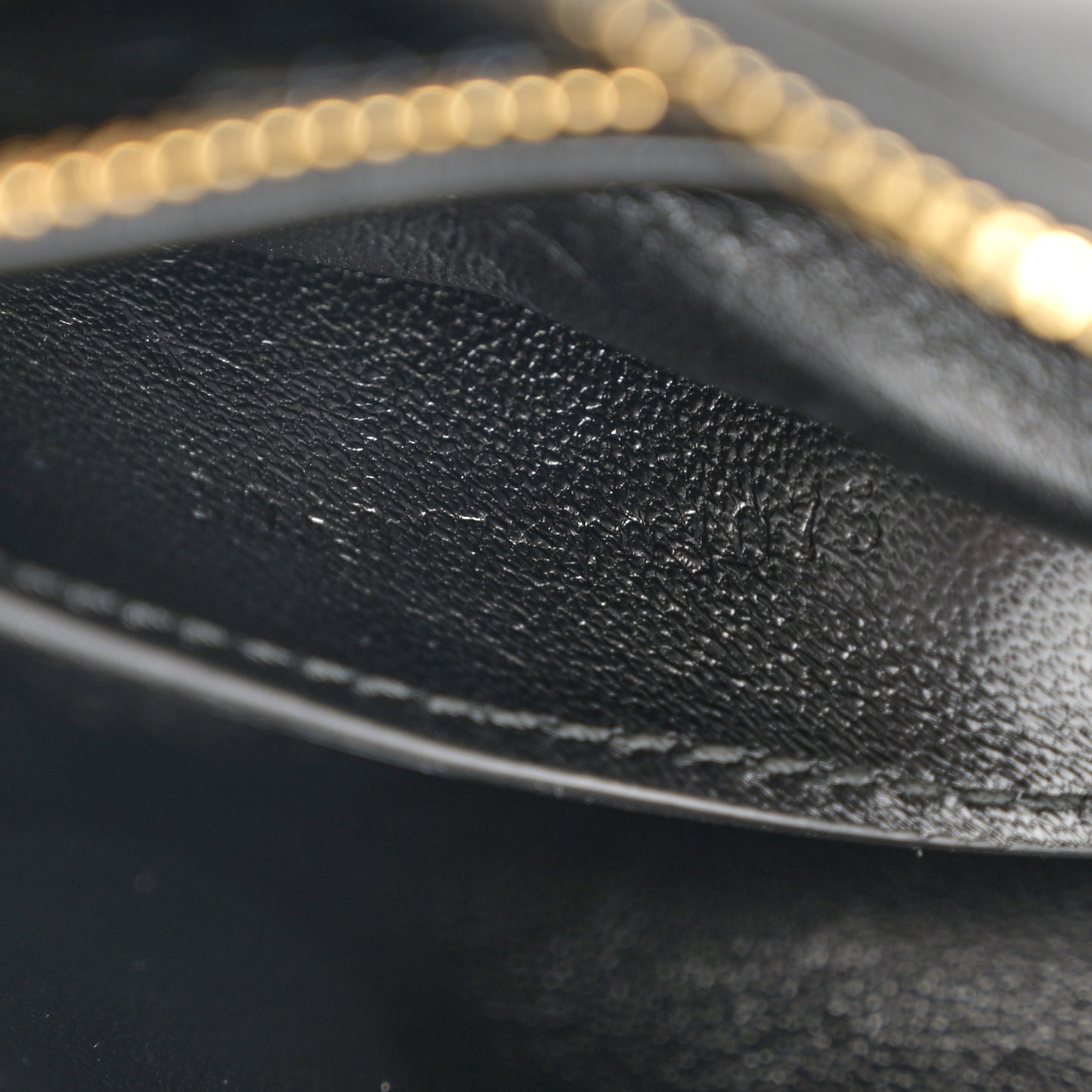 Lambskin Embossed Mini GG Milano Top Handle Shoulder Bag Black