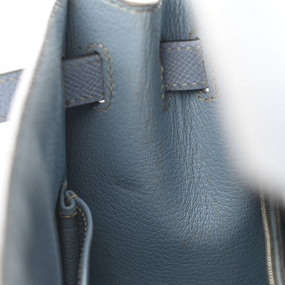 Hermes Epsom Kelly Sellier 32 Bleu Lin 12 of 20