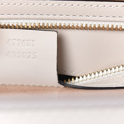 Gucci Calfskin Maxi Sylvie Top Handle Bag White 7 of 10