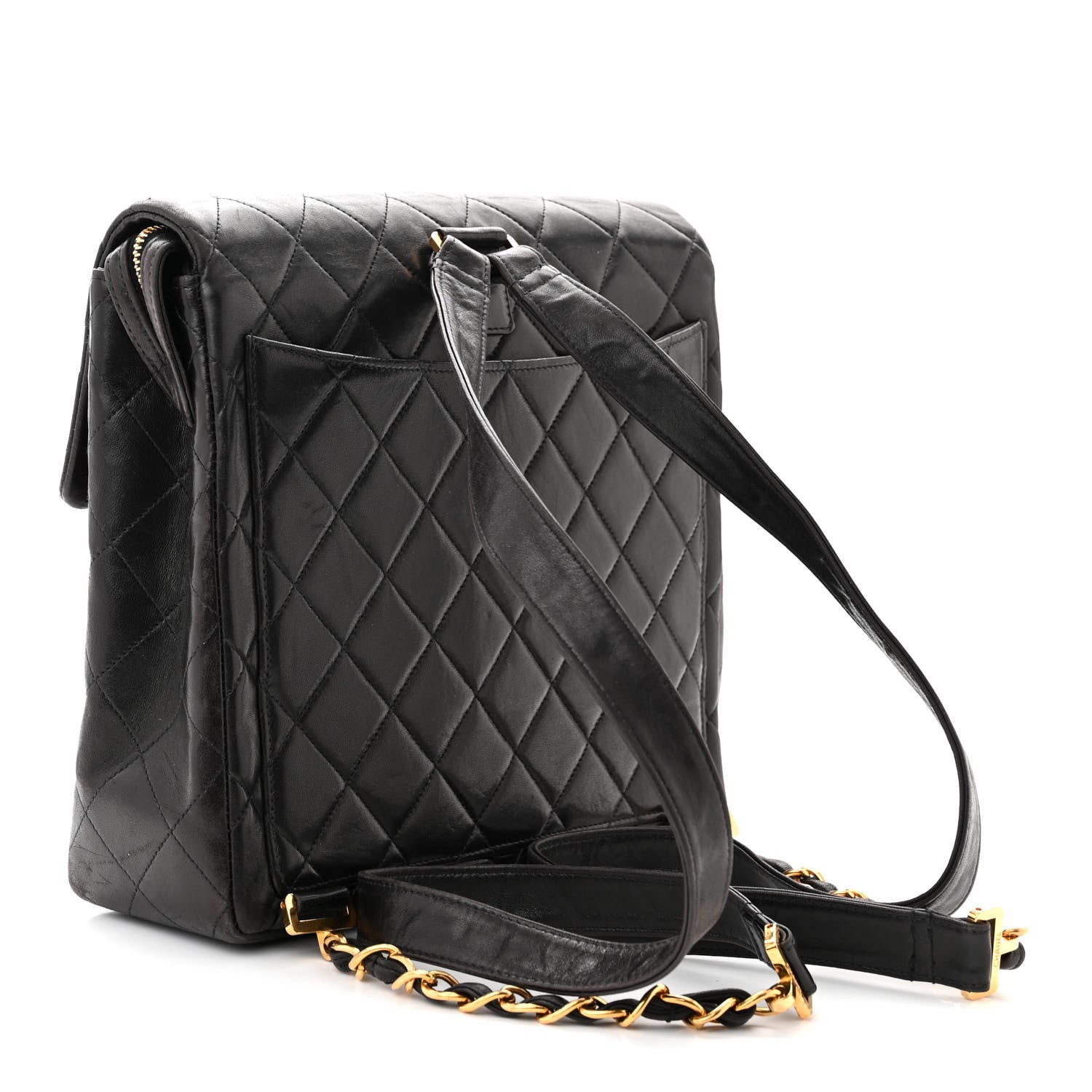 Chanel Lambskin Quilted Backpack Dark Brown 3 of 11